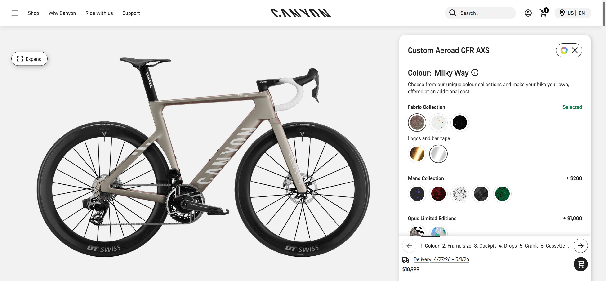 Canyon MyCanyon Bike Customizer
