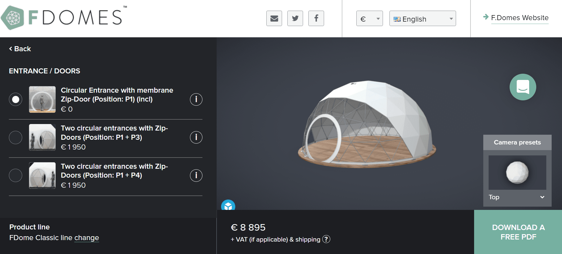 FDomes 3D Configurator