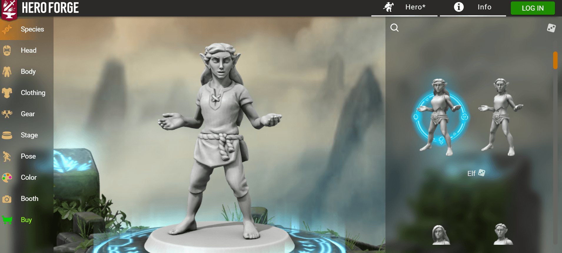 Heroforge Miniature 3D Creator