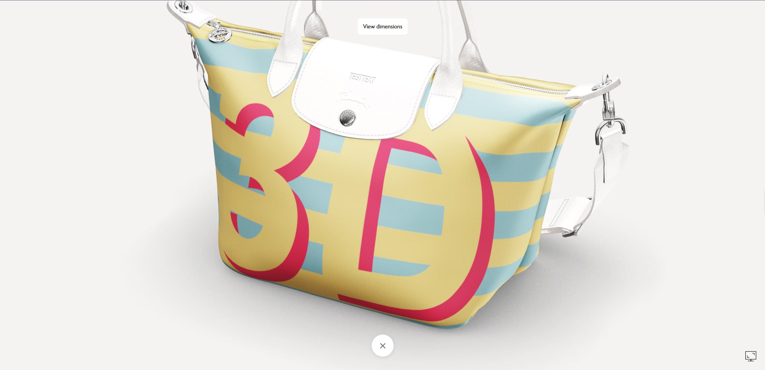Longchamp Bag 3D Configurator