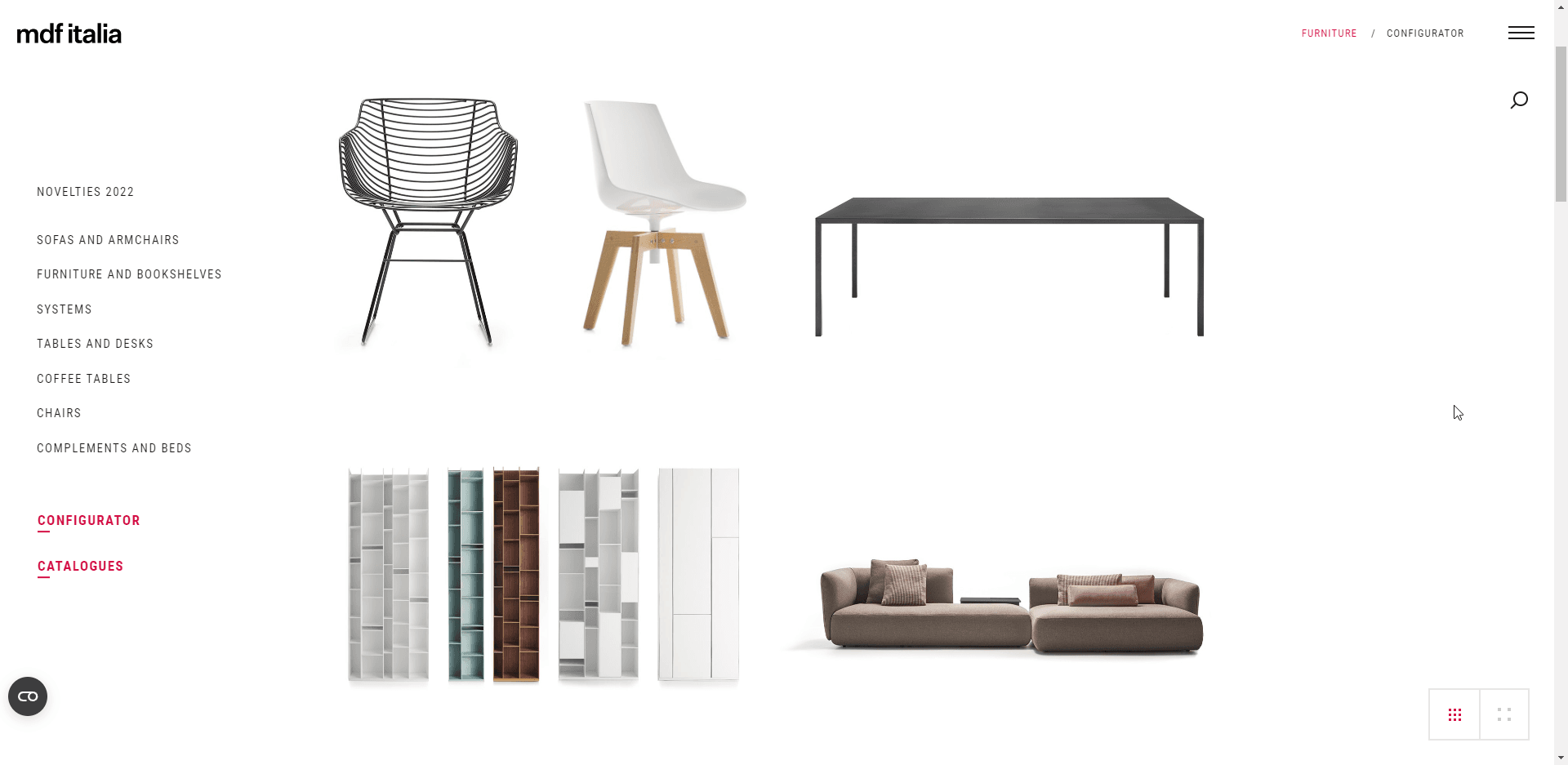 mdfitalia Furniture 3D Configurators