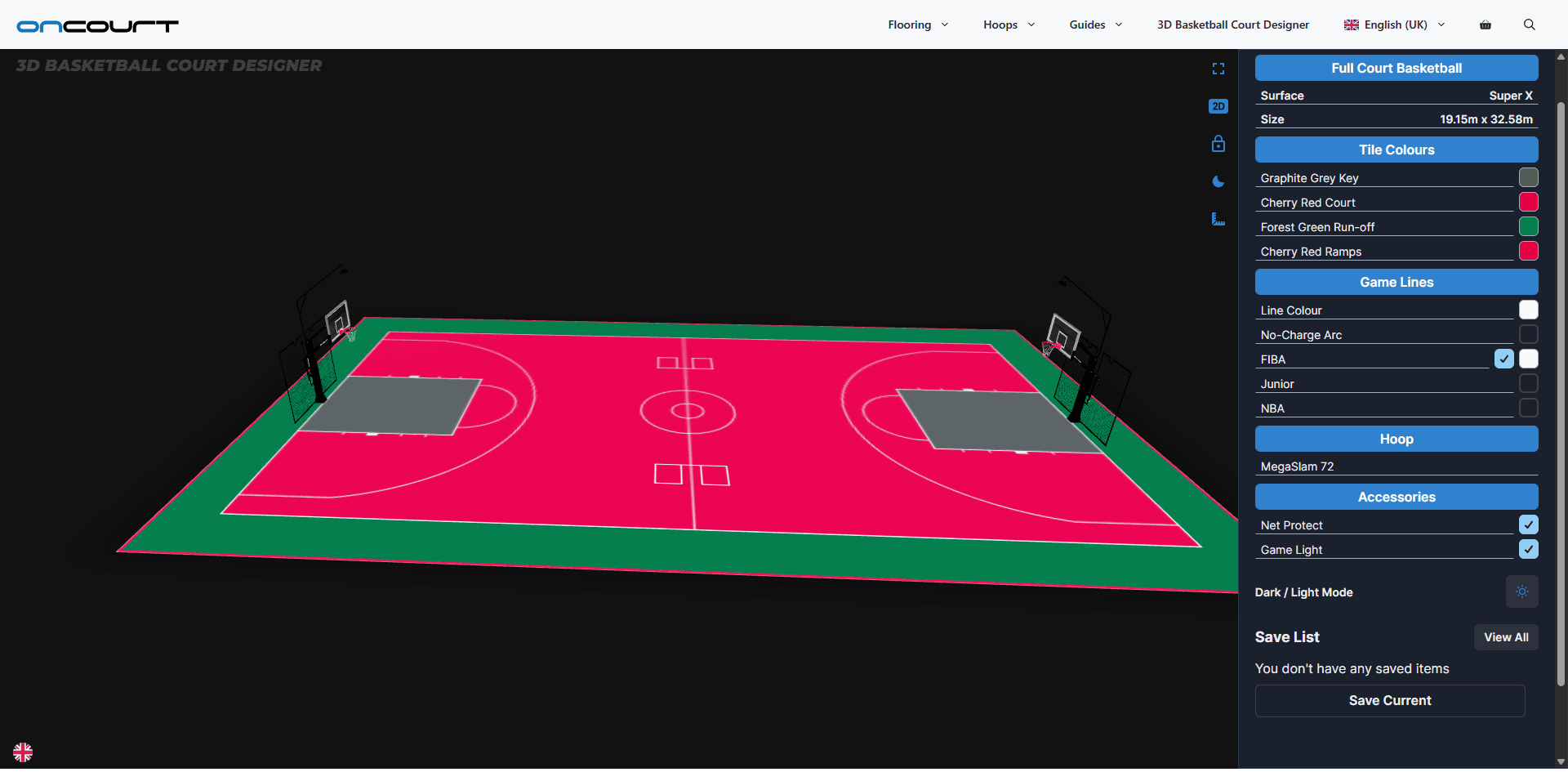 OnCourt 3D Court Configurator