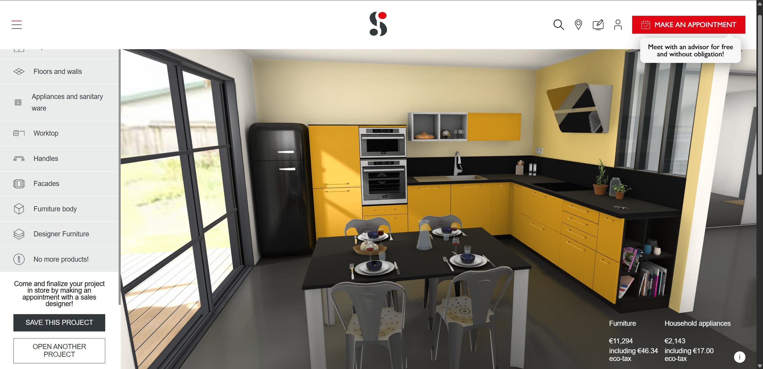 Schmidt Kitchen 3D Configurator
