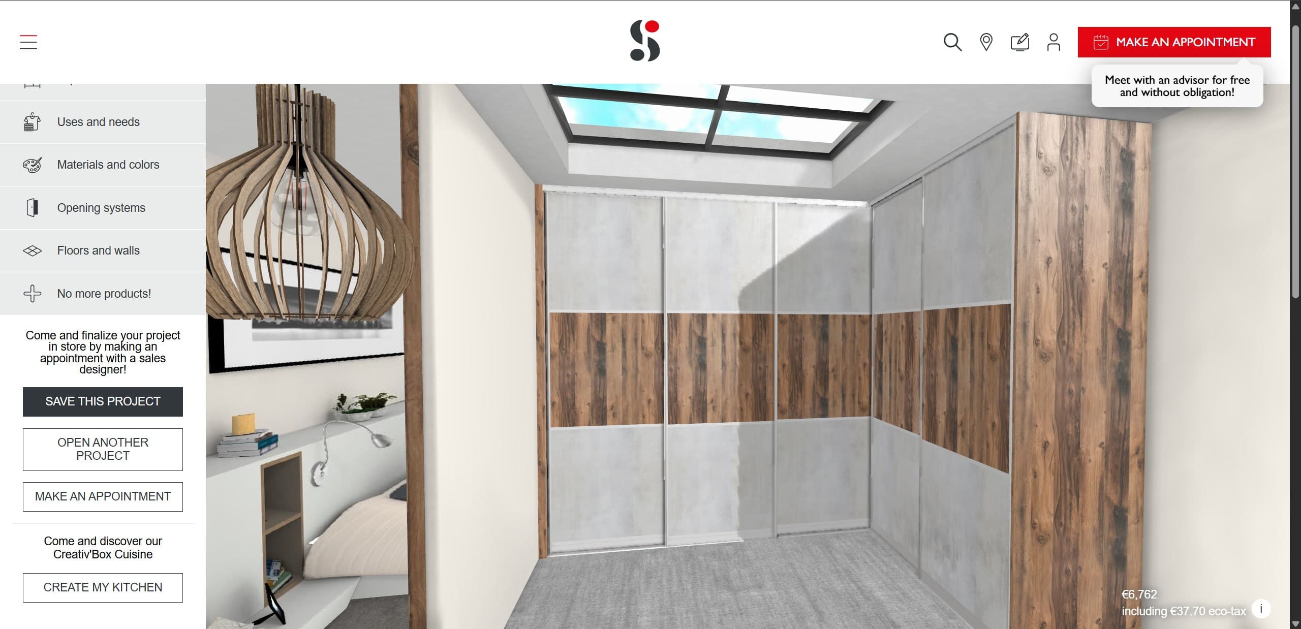 Schmidt Wardrobe 3D Configurator