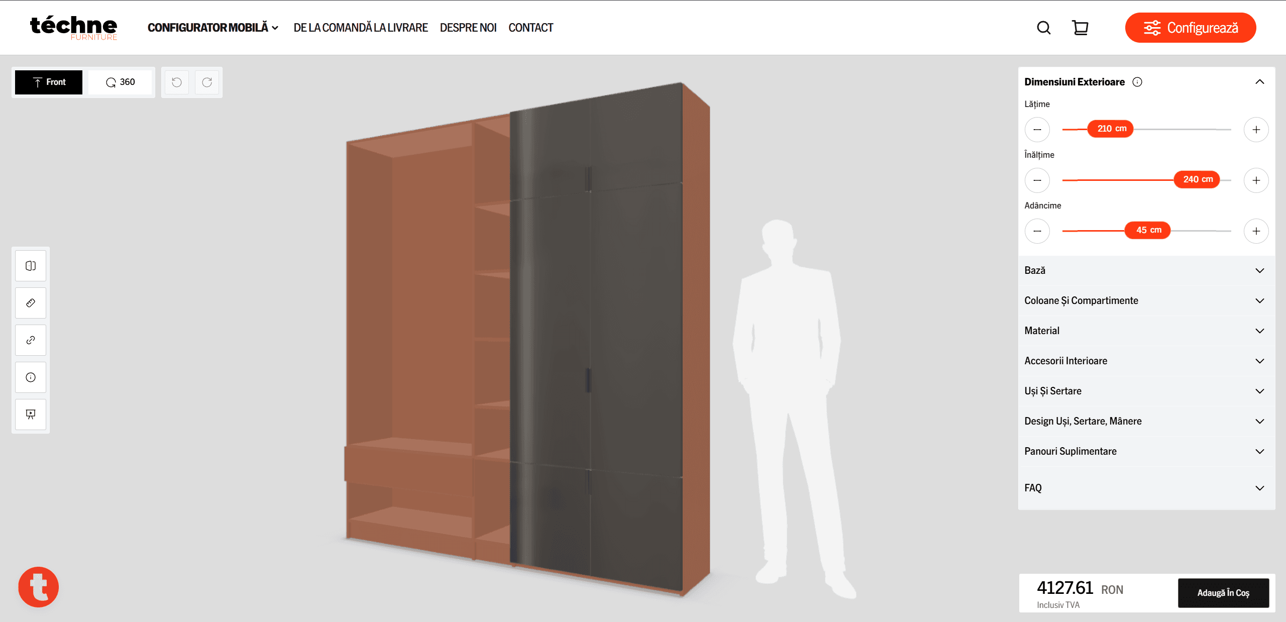 Techne Furniture 3D Configurators