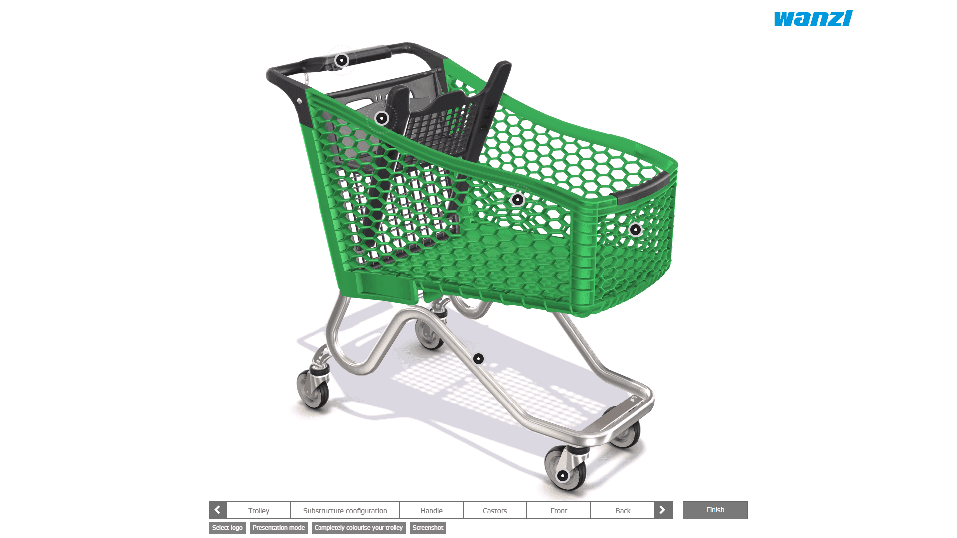 Wanzl Shopping Trolley 3D Configurator screenshot 1